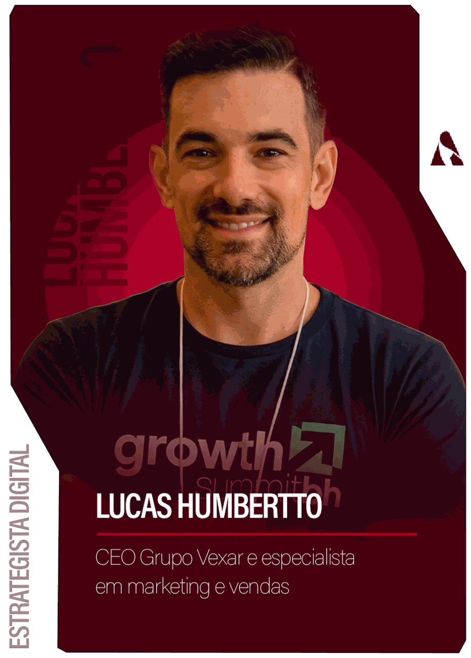 Lucas Humbertto, estrategista digital, CEO do Grupo Vexar e especialista em marketing e vendas